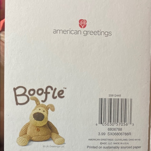 Holiday Greeting Card with Santa Hat and Gift - Picture 3 of 3